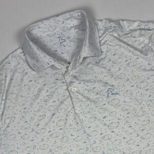 Back Men's Large Golf Polo Short Sleeve Casual Sport Top